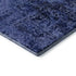 5' X 8' Navy Blue And Ivory Abstract Washable Area Rug With UV Protection