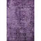 5' X 8' Purple And Ivory Abstract Washable Area Rug With UV Protection