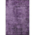 5' X 8' Purple And Ivory Abstract Washable Area Rug With UV Protection