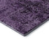 5' X 8' Purple And Ivory Abstract Washable Area Rug With UV Protection