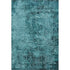 5' X 8' Teal And Ivory Abstract Washable Area Rug With UV Protection