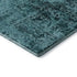 5' X 8' Teal And Ivory Abstract Washable Area Rug With UV Protection