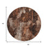 9' X 12' Rust And Ivory Floral Washable Area Rug With UV Protection