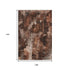 9' X 12' Rust And Ivory Floral Washable Area Rug With UV Protection