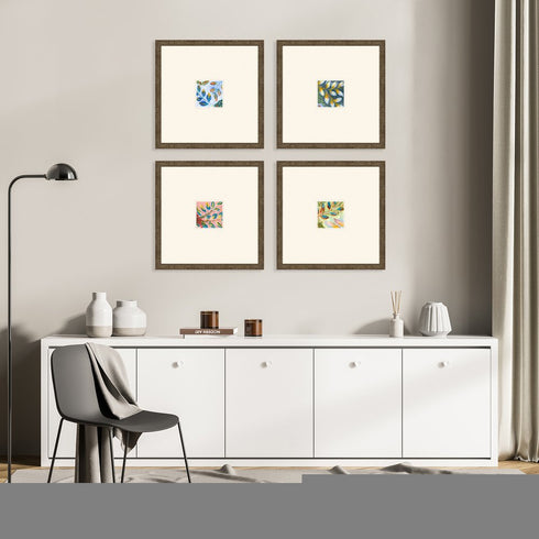 Set Of Four Botanica III Gold Framed Wall Art