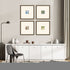 Set Of Four Botanica III Gold Framed Wall Art