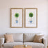 Set Of Two Rosemary Thyme Brown Framed Wall Art