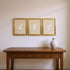 Set Of Three Pretty Florals I Gold Framed Wall Art