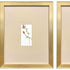 Set Of Three Pretty Florals I Gold Framed Wall Art