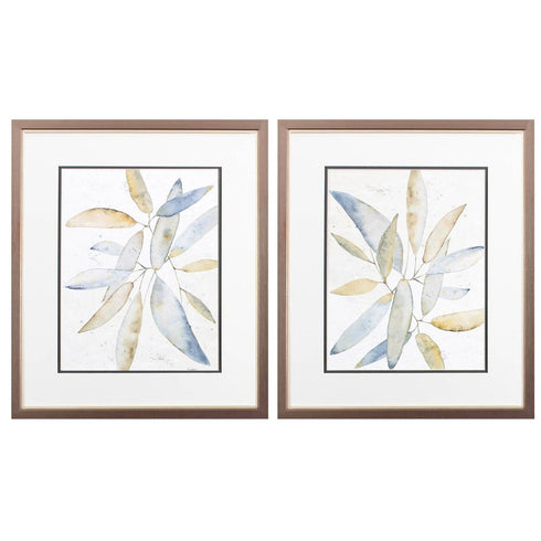 Set Of Two Lotta Latte Silver Framed Wall Art