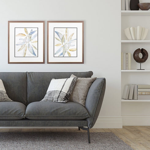 Set Of Two Lotta Latte Silver Framed Wall Art