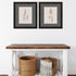 Set Of Two Delicate Stems Brown Framed Wall Art