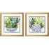 Set Of Two Succulent Garden II Gold Framed Wall Art