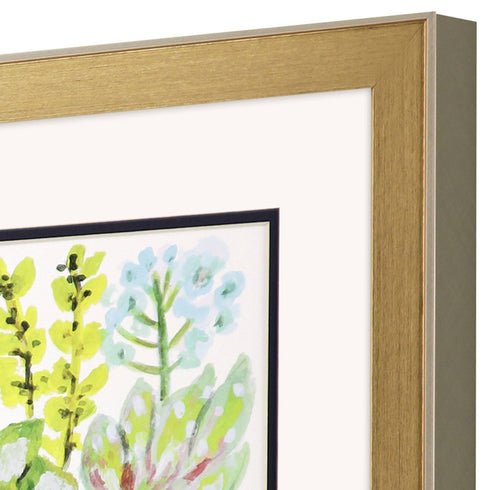 Set Of Two Succulent Garden II Gold Framed Wall Art