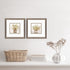 Set Of Two Earthy Garden Silver Framed Wall Art