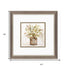 Set Of Two Earthy Garden Silver Framed Wall Art