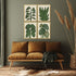 Set Of Four Tropical Abundance Gold Framed Wall Art