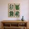 Set Of Four Tropical Abundance Gold Framed Wall Art