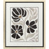 Modern Petals II Gold Framed Wall Art