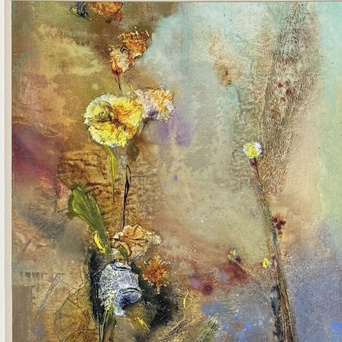 Floral Life I Gold Framed Wall Art