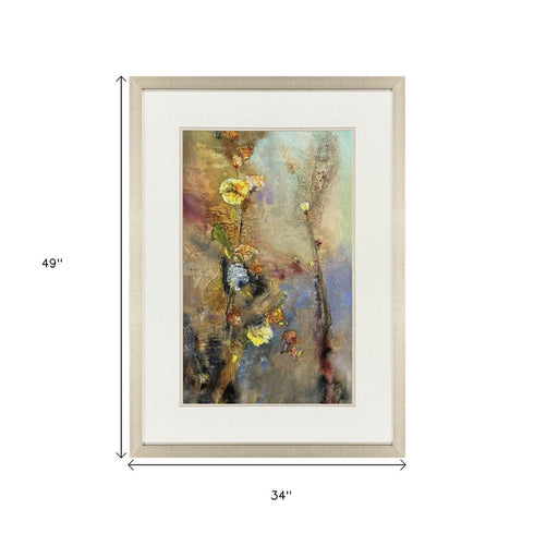 Floral Life I Gold Framed Wall Art