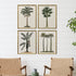 Set Of Four Contemporary Palm II Gold Framed Wall Art