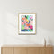 Naive Neon Bouquet I Gold Framed Wall Art