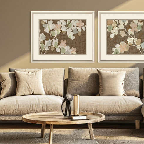 Antique Blossom I Gold Framed Wall Art