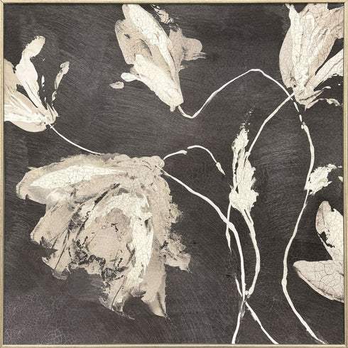 Neutral Flora I Gold Framed Wall Art
