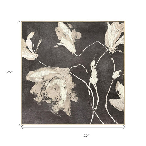 Neutral Flora I Gold Framed Wall Art