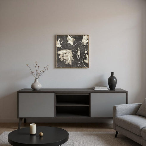 Neutral Flora I Gold Framed Wall Art
