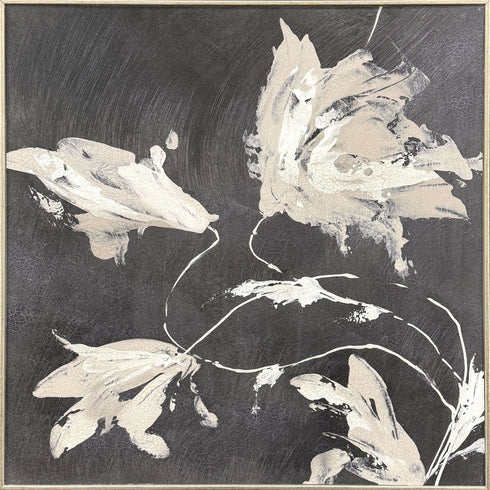 Neutral Flora II Gold Framed Wall Art