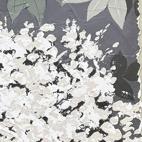 My Garden I Distressed White Framed Wall Art