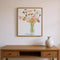 Set Of Two Wiry Poppies Brown Framed Wall Art
