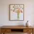 Set Of Two Wiry Poppies Brown Framed Wall Art