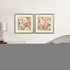 Set Of Two Gleeful Garden Silver Framed Wall Art
