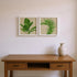 Set Of Two Palm Isle II Distressed White Framed Wall Art