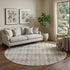 9' X 12' Beige And Gray Geometric Washable Area Rug With UV Protection