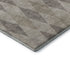 9' X 12' Beige And Gray Geometric Washable Area Rug With UV Protection