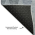 9' X 12' Denim Blue And Ivory Geometric Washable Area Rug With UV Protection