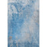 5' X 8' Blue And Gray Abstract Washable Area Rug With UV Protection