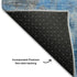 5' X 8' Blue And Gray Abstract Washable Area Rug With UV Protection
