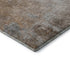 5' X 8' Coffee And Gray Abstract Washable Area Rug With UV Protection