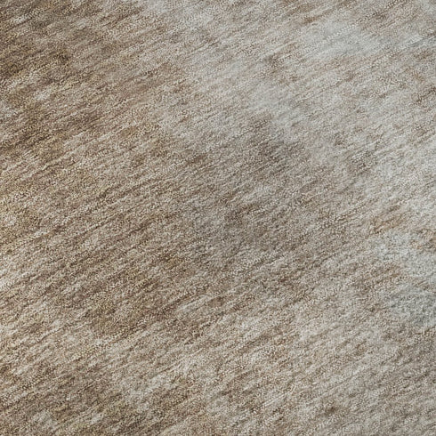 5' X 8' Coffee And Gray Abstract Washable Area Rug With UV Protection