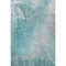 5' X 8' Teal And Gray Abstract Washable Area Rug With UV Protection
