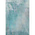 5' X 8' Teal And Gray Abstract Washable Area Rug With UV Protection