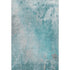 5' X 8' Teal And Gray Abstract Washable Area Rug With UV Protection