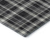 9' X 12' Black And Ivory Plaid Washable Area Rug With UV Protection