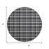 9' X 12' Black And Ivory Plaid Washable Area Rug With UV Protection