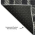 9' X 12' Black And Ivory Plaid Washable Area Rug With UV Protection